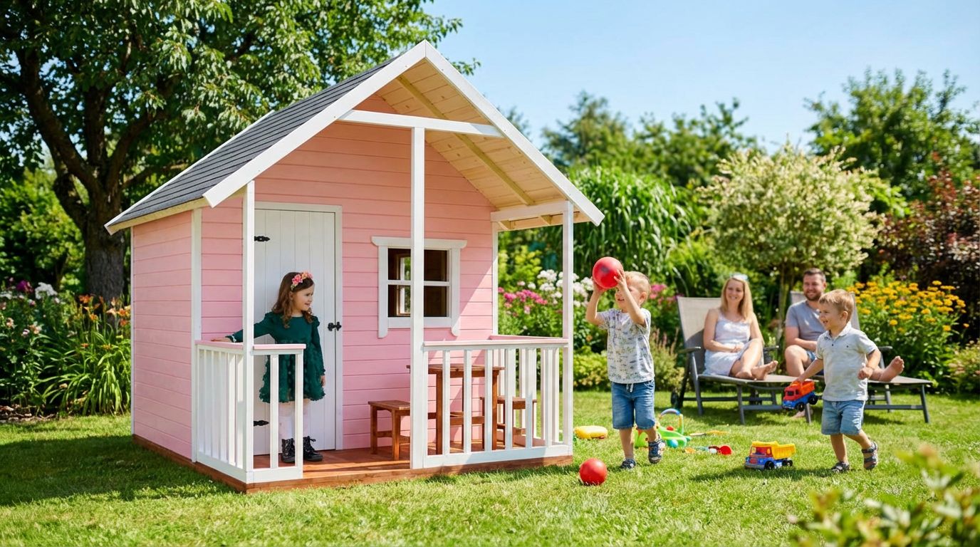 drevený domček pre deti